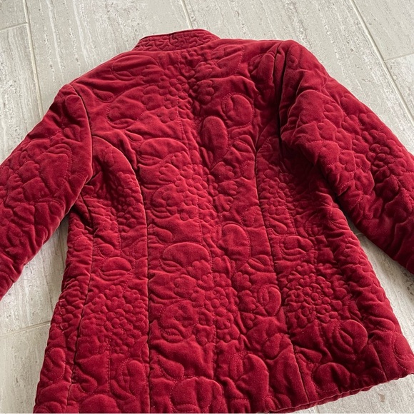 American Vintage Deep Red Teddy Jacket - Picture 9 of 11